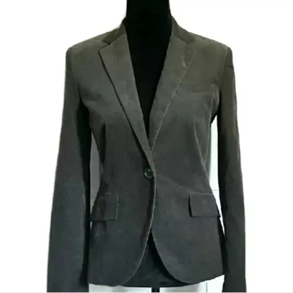 Zara Basics Fine Corduroy Fitted Blazer - Picture 1 of 7